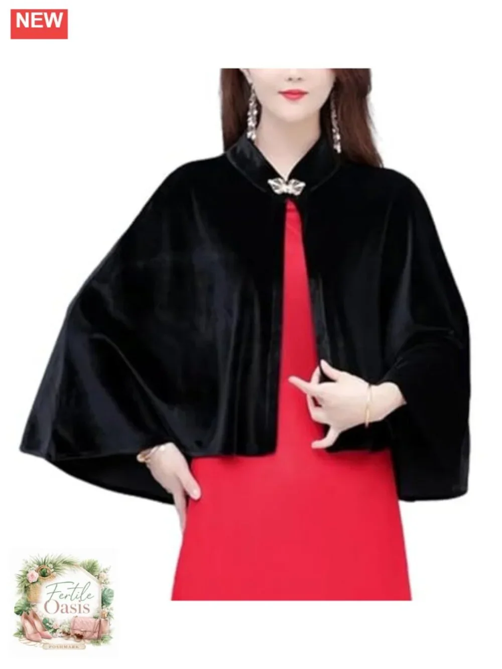 Luxury Velvet Shawl Wrap Evening Wedding Bridal Poncho Cape Scarf